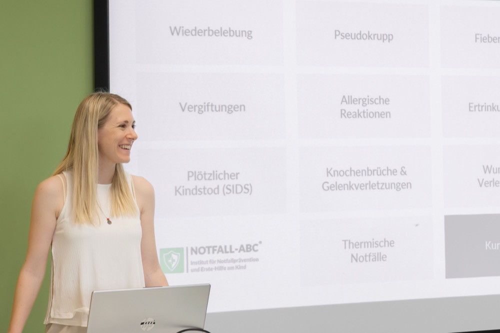 Übersicht aller Kursthemen – von Wiederbelebung bis Vergiftungen, nach dem Konzept von Notfall-ABC
